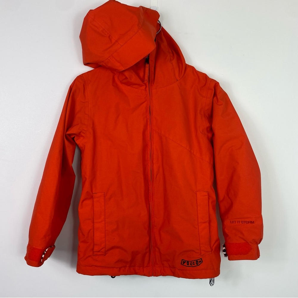 Volcom bandit, jacket, coat, snowboarding bright color boys orange